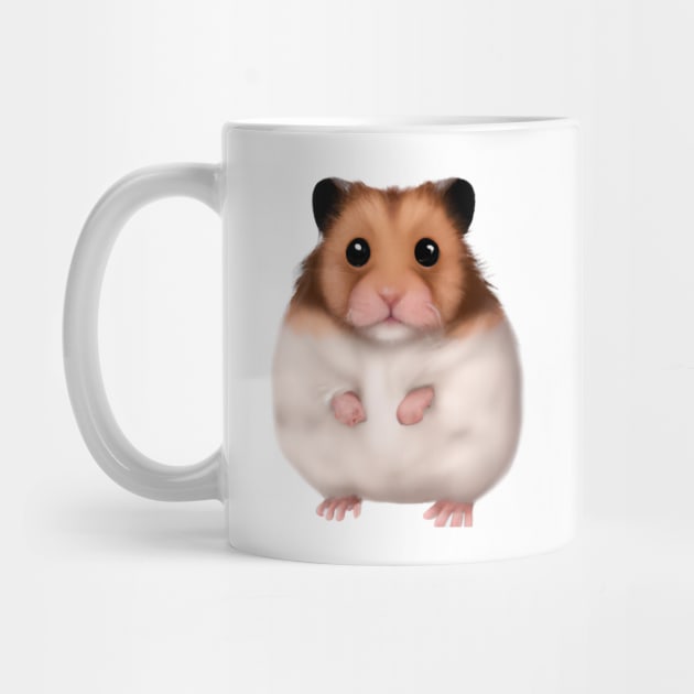 Cute Hamster Drawing by Play Zoo